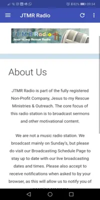 JTMR Radio android App screenshot 2